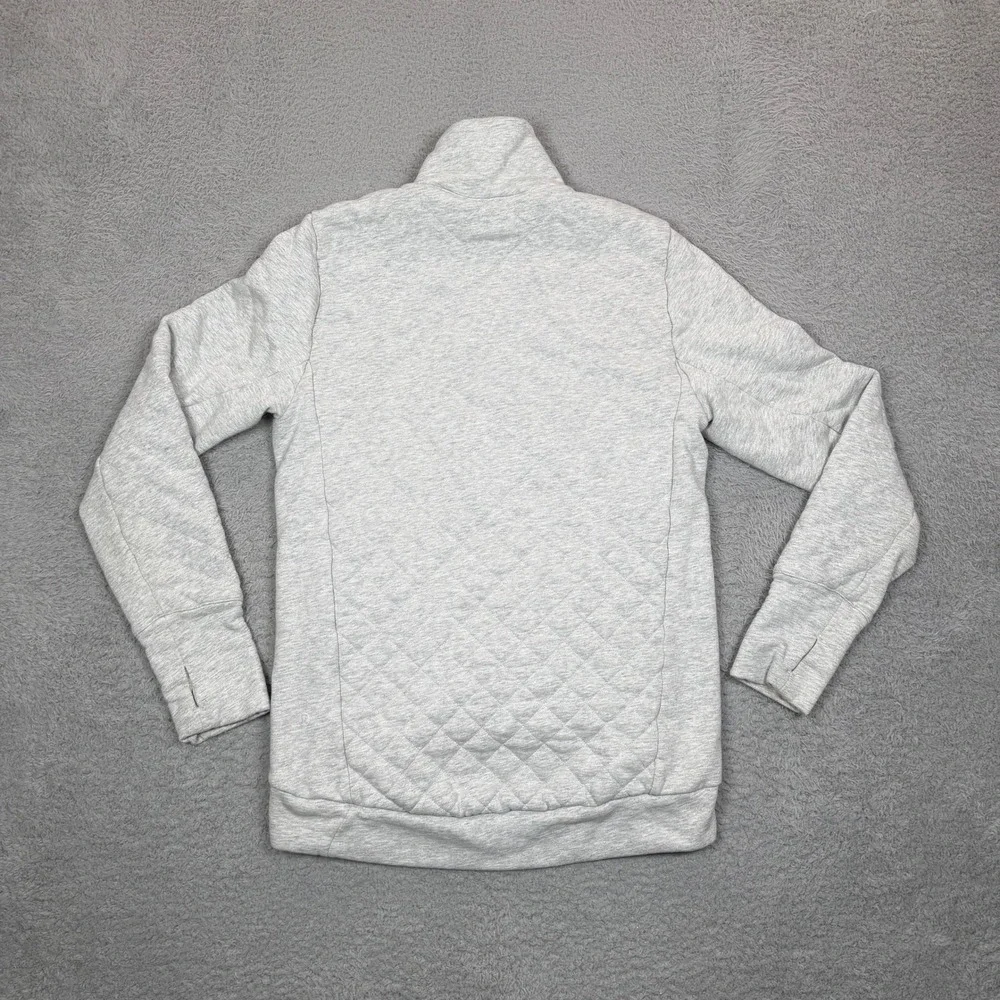 Lululemon Hill and Valley Mock Neck‎ Quilted Half Zip Pullover Grey Size 4 Warm